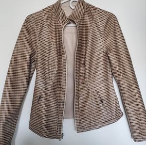 Reversible leather jacket. Size S.